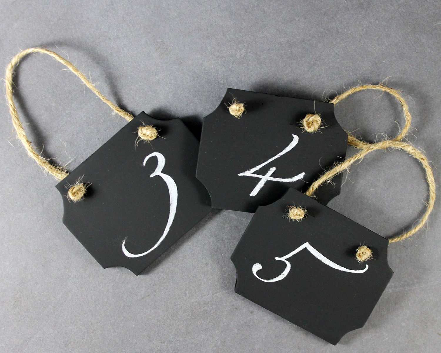 Chalk Board Signs Wedding Table Numbers Rustic Wedding Decor Set of 6