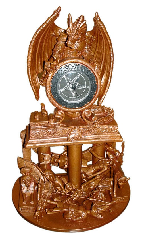 Fallen Angel Mantle Clock by Uzi