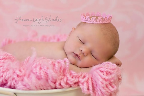 Sweet Sophie Pink Tiara From The Sweet Baby Royalty Newborn Tiara Collection Stunning Unique Newborn Photo Prop