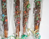 36 Gourmet Dipped Milk Chocolate M & M Candy covered pretzels Birthday Party Favor Kids Baby Showers