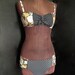 Victorian Floral w/ Polka Dots center Bikini set