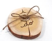 RUSTIC ring bearer pillow