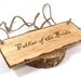 Wedding Chair Signs or Church Pew Markers (Set of 4) Rustic Wedding Outdoor Wedding Seating plan