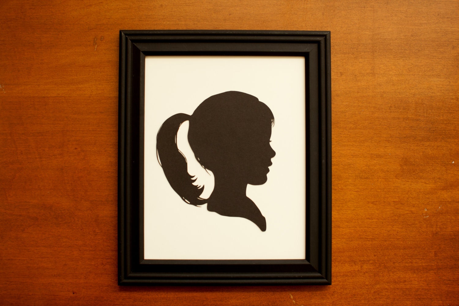 Large Size Paper-Cut Silhouette Portrait- Digital File Included