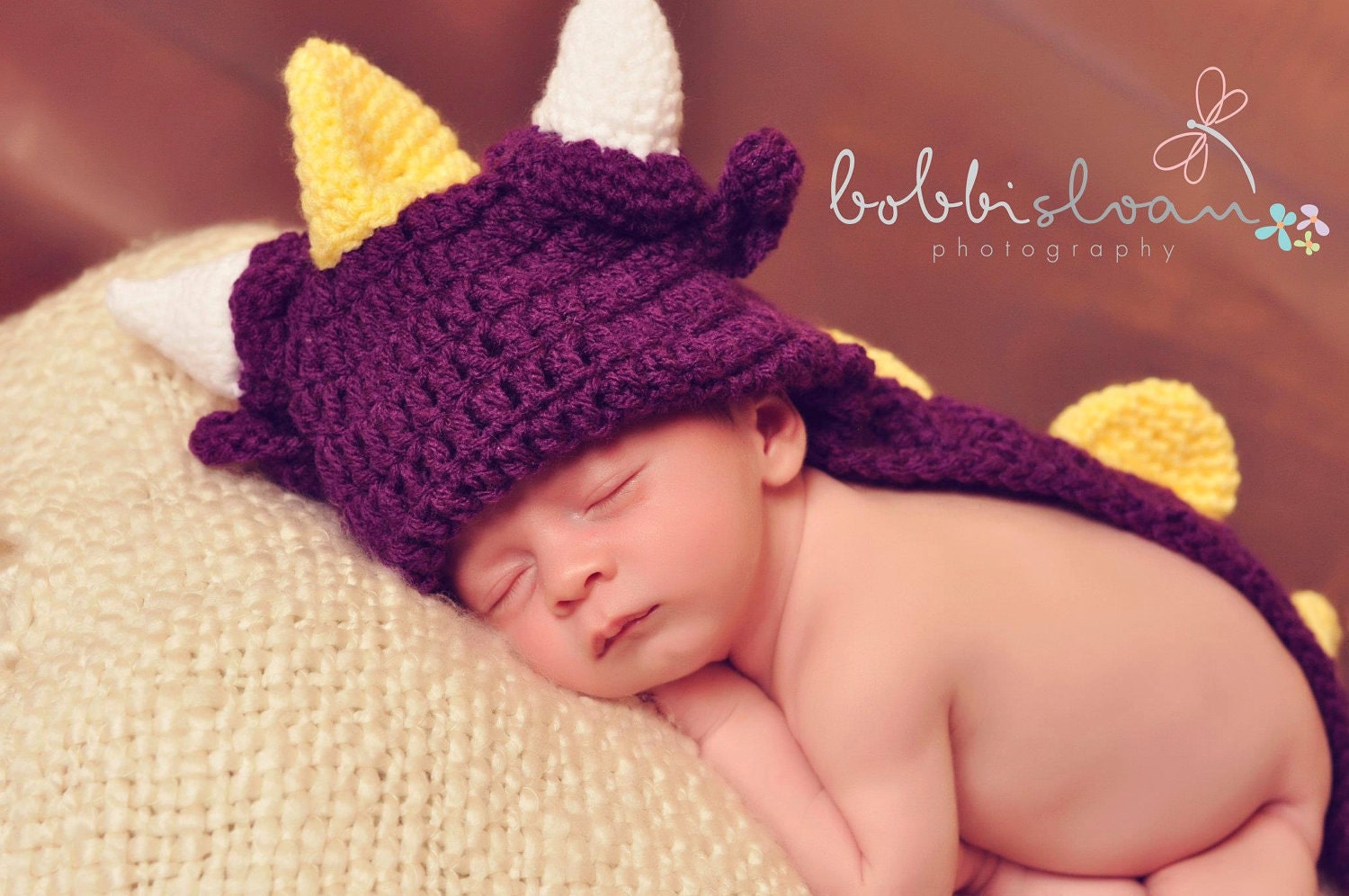 Crochet Baby Dragon Hat and Critter Cape Set