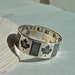 Custom Personalized Canadian flag etched ring Sterling silver band Canada Maple Leaf