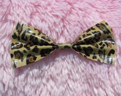 Leopard Print Duct Tape Hair Bow