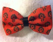 WoW Horde Fabric Hair Bow