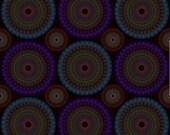 Rainbow Blossom (12" X 12" kaleidoscope print on black background)