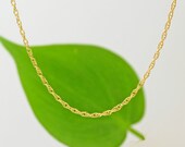 Delicate Gold Necklace, Thin and feminine, Minimum Jewelry, Gold Triple rope chain, everyday jewelry - Fifi LaBonge-