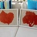 Sea Fans - Tinted a Red Coral Color in White Frame
