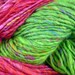 Handspun Green Yarn Icelandic Organic Multicolored GREEN GARDEN
