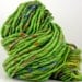 Handspun Green Yarn Icelandic Organic Multicolored GREEN GARDEN