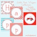 RED WAGON COLLECTION: Printable Party Circles