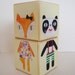 Wooden Blocks - animal mix and match
