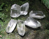 One Clear Quartz Gemstone Crystal Wand Point