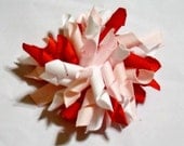 Valentine's Day korker Hair bow pink, red, and white