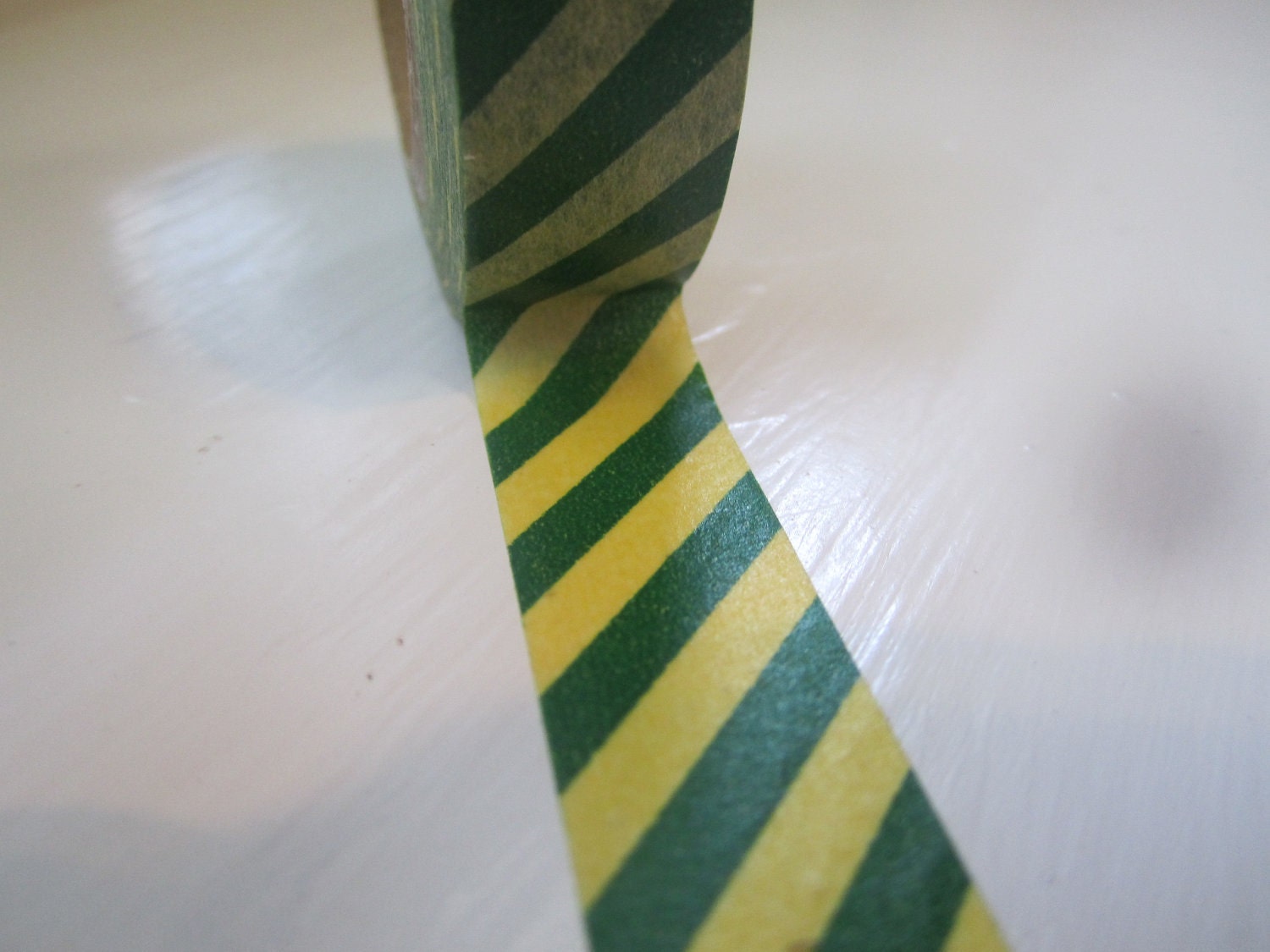 Washi Tape Roll with Diagonal Stripe