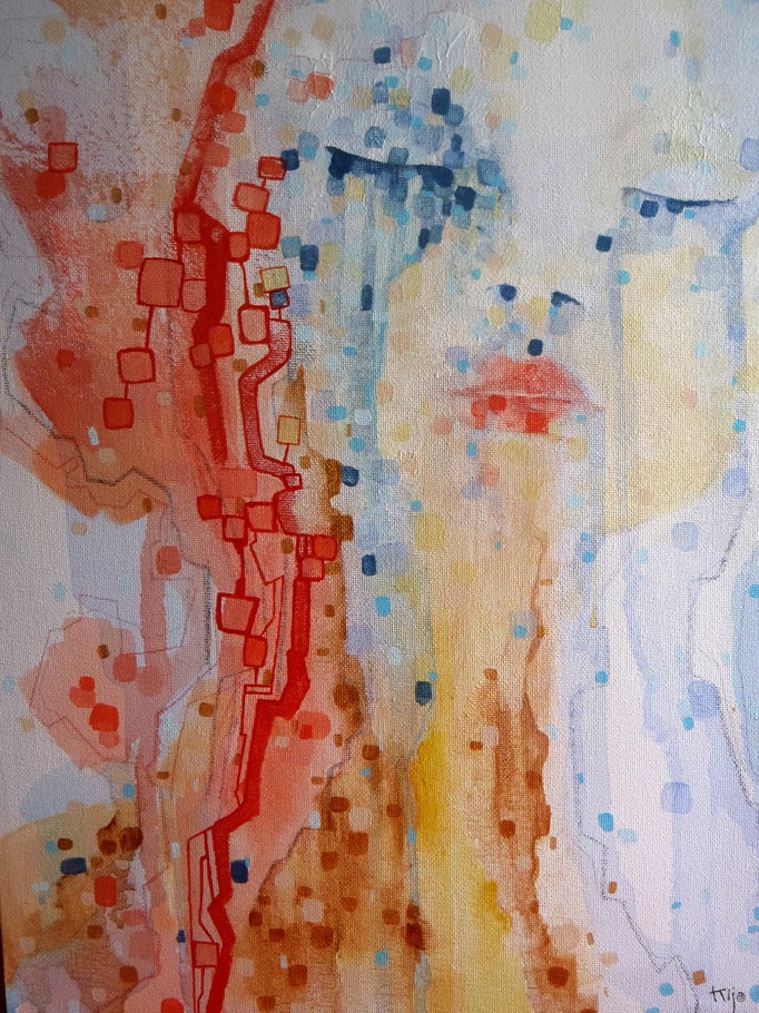 RESERVED for Sam -Rain-Original painting