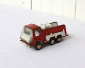 Vintage Fire Truck, Metal Truck, Red Fire Engine, Fire Truck, Pressed Steel Truck, Toy Truck