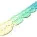 Lace Bracelet Yellow Mint Aqua Blue Ombre - Hand Painted Lace Jewelry Customizable Colors - Lace Fashion