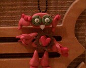 I love you robot necklace