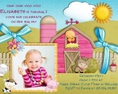 Farm Birthday Invitation Farm Animals Photo Printable Il_170x135