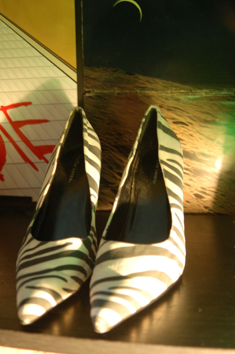 zebra stiletto heels