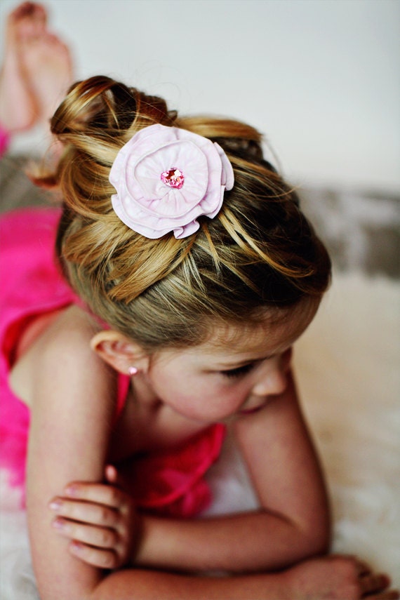 Girls Fabric Hair Clip, soft, pretty, bow, hair accessory, girls, girly, jewel, dreamy, kids, children, gift