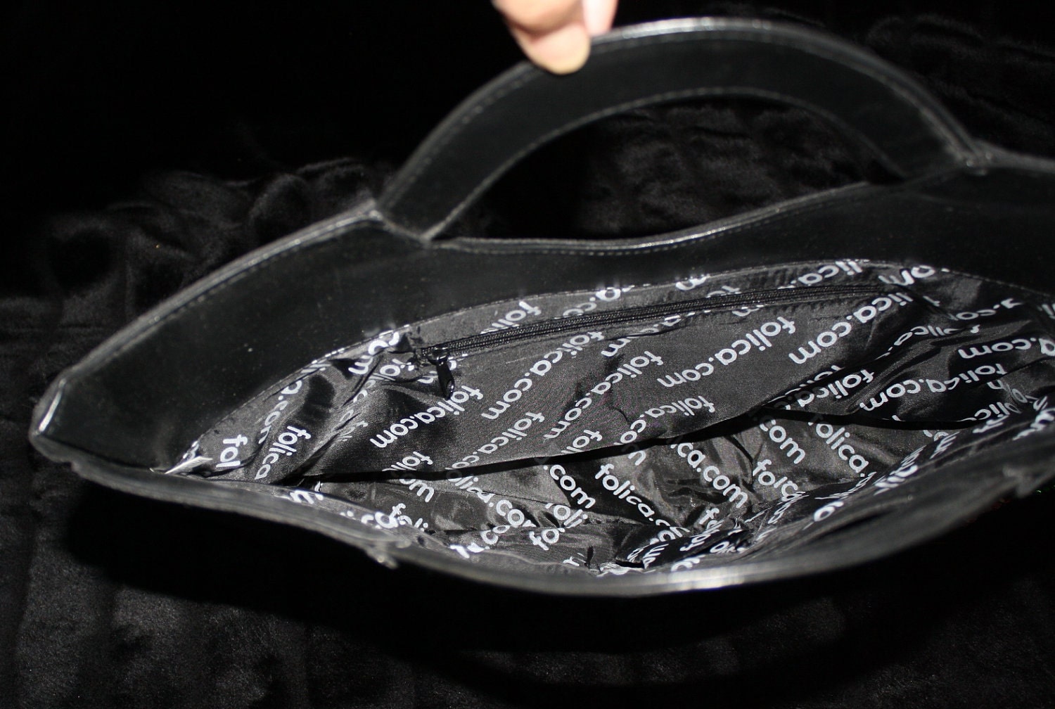 Stunning Sequins Guadalupe/ Virgin Mary Black Handbag/Purse