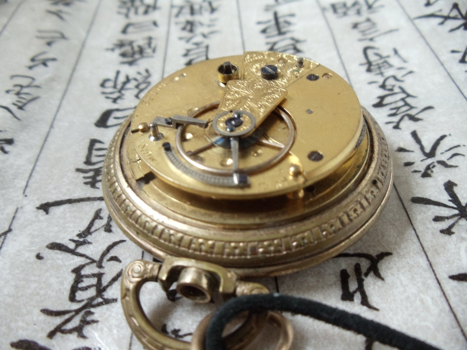 Steampunk Inspired Genuine Vintage Clockwork Pendant