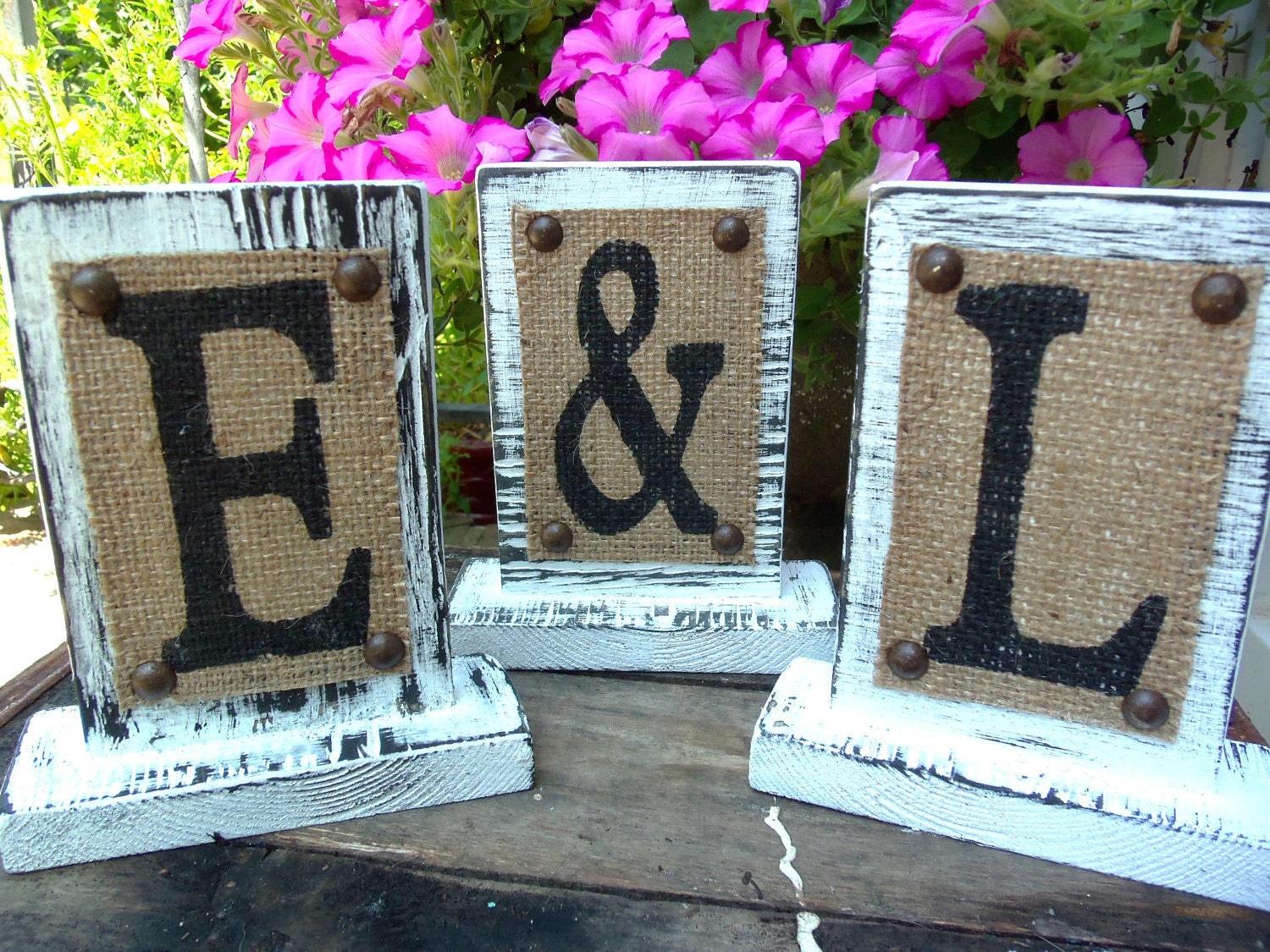 Custom WEDDING, home decor, LOVE, wedding table letter or number, mantle decoration, burlap rustic