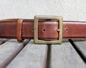 Vintage Brown Leather Belt, Distressed, Rustic, Desert, Southwest,  Boho Hippie Gypsy, Omega,  Womens Small S Medium M