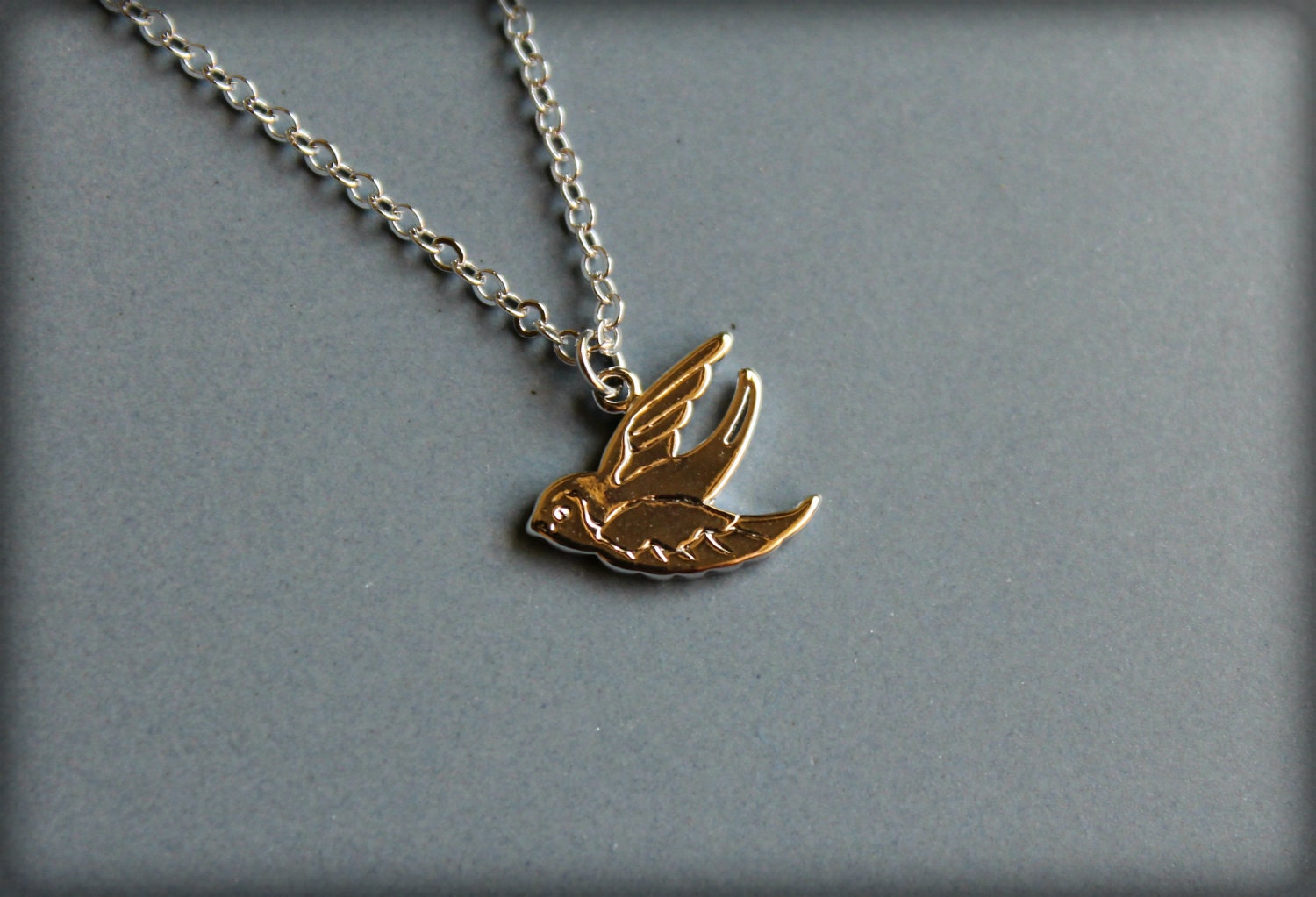Song Sparrow Necklace in Silver