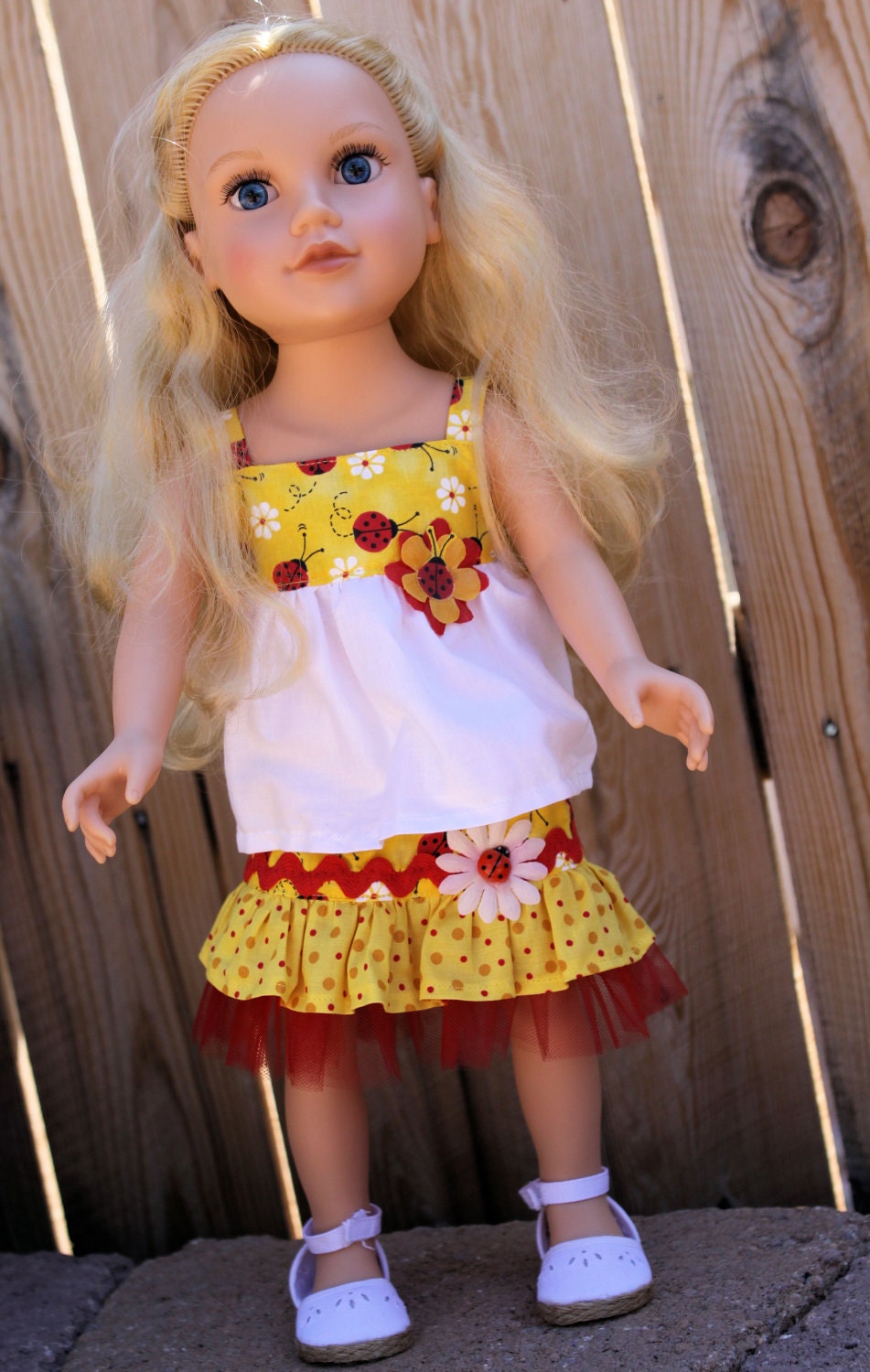 Shirt and Ruffle Skirt Set for 18" Dolls-Fits American Girl, Journey Girls and Madame Alexander Dolls