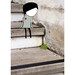 Girl on stairs print - 8 x 11.5 - A4