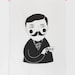 Man tea towel by Depeapa