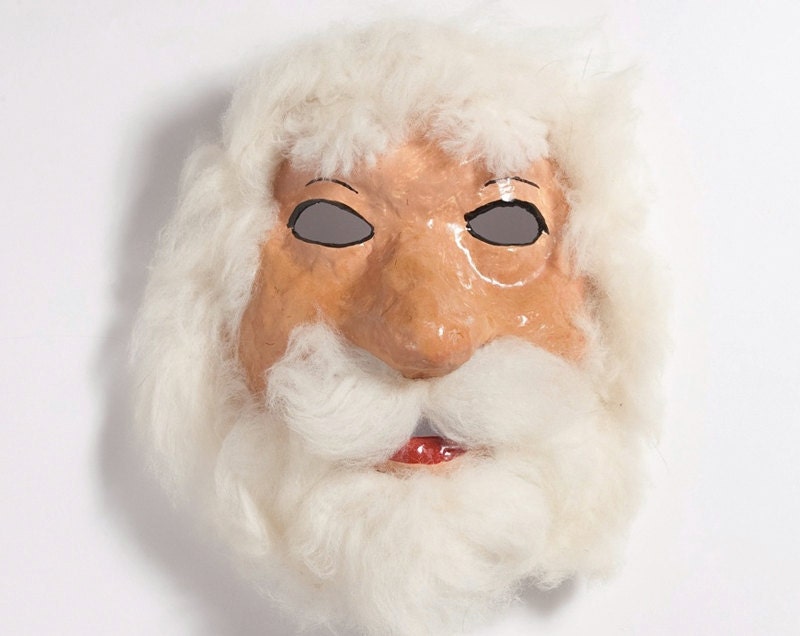Paper mache man mask