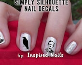 Poe and The Raven Nail Decals Black and Clear Simply Silhouette by Inspired Nails