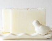 Fragrance Free Soap - Handmade Soap - OLIVE & SHEA Soap - Gentle Soap - All Natural - Cold Process Soap - Vegan Friendly Soap