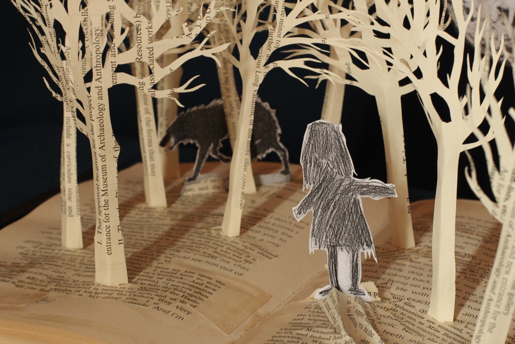 Forest of Dreams - 8x10 photograph of a Book Sculpture