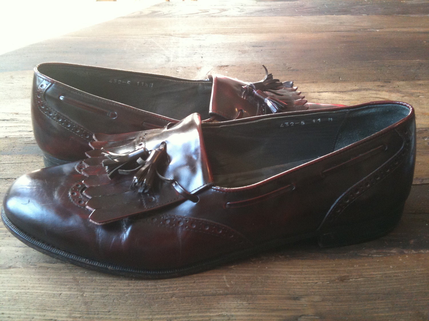 Men's Vintage ALFANI Made in Italy Tassel Loafers with kiltie. size 11.5 or 11