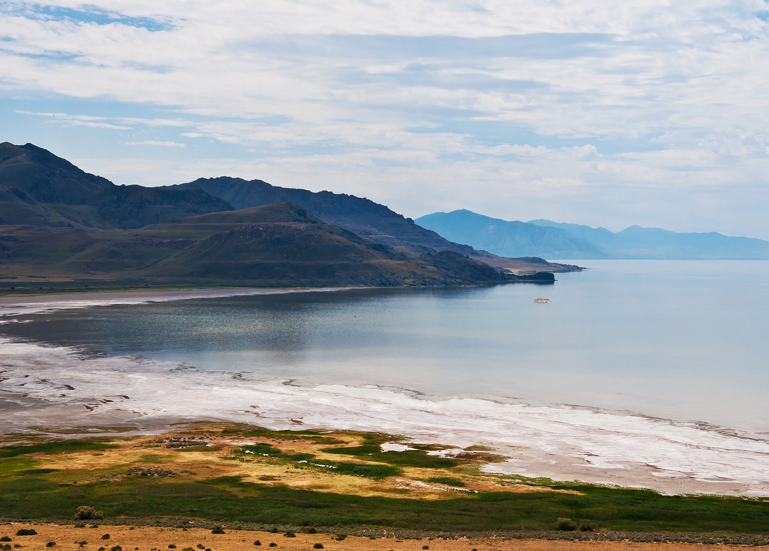 Photo Greeting Card - Antelope Island Great Salt Lake Utah