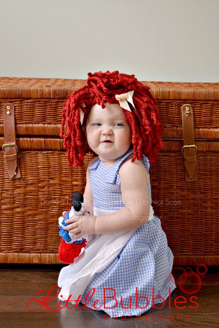 Raggedy Ann Dress Costume babies girls sizes 0 months-3T girls