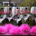 8 Personalized Bride and Bridesmaid 20 oz. Polka Dot Wine Glasses