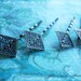 18 Filigree Bobby Pins Hair ornaments Antique Bronze, Diamond, 66x26.5x4.5mm
