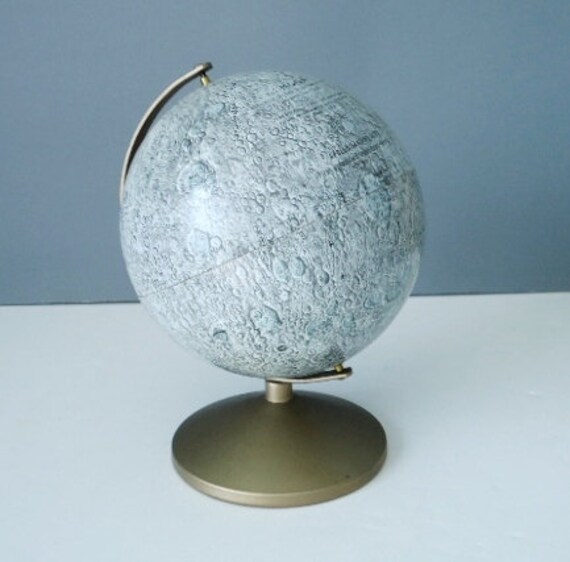 Rare Vintage 1960s Replogle Moon Landing Globe