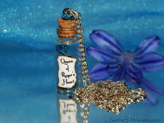 Queen of HIS Heart Necklace Personalize Name of Your Choice Whimsical Disney Wedding Anniversary Engagement Gift Alice in Wonderland
