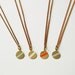 Geometric Necklace, Brass Small Circle Stripe, The Odessa Diagonal