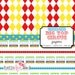 INSTANT DOWNLOAD under the bigtop circus & carnival digital paper set